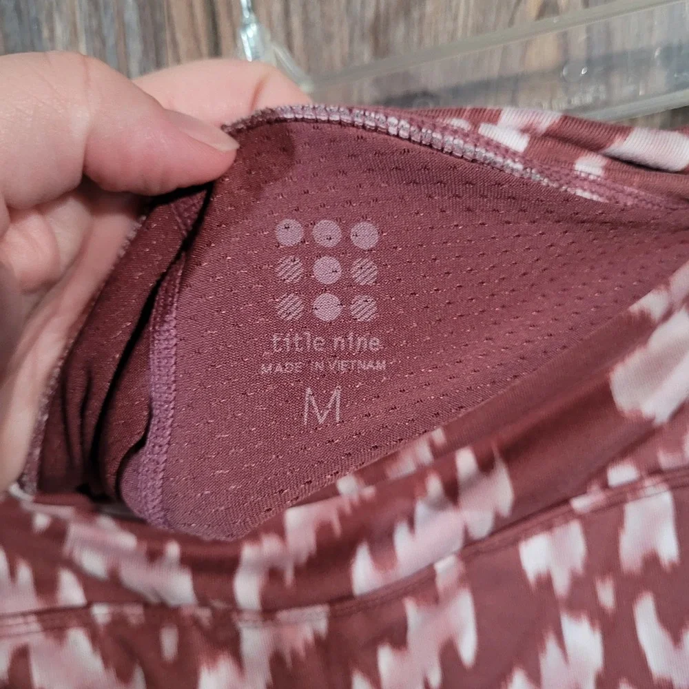Title Nine Dream Swing Athletic Skort M Rosewood Pockets Tennis Golf Pickleball
